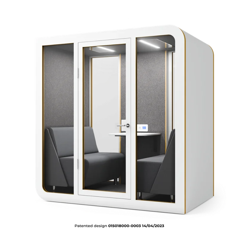 Cabina acústica Quartet — 4 personas, 35 dB